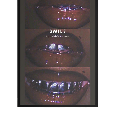 “Smile”Framed photo paper poster