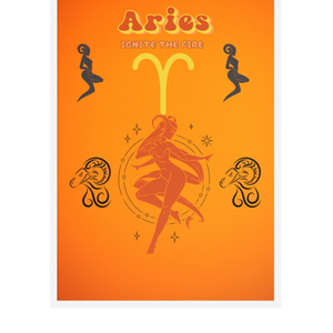 “Aries”Framed poster