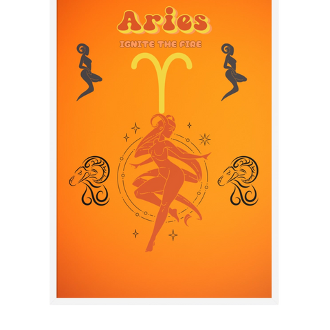 “Aries”Framed poster