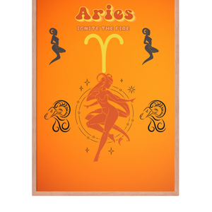 “Aries”Framed poster