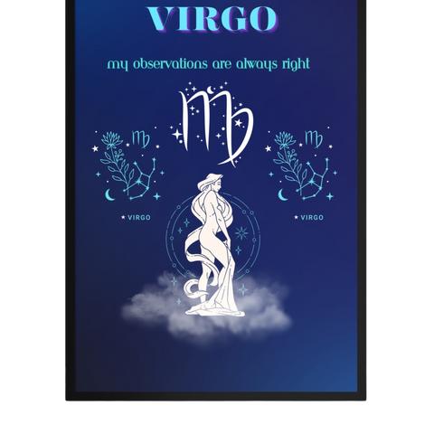 “Virgo”Framed photo paper poster