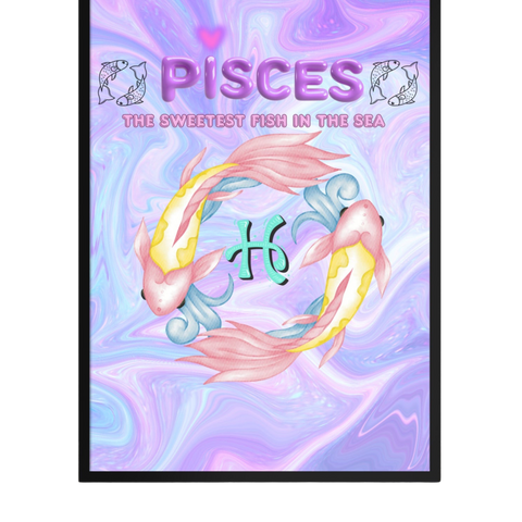 “Pisces”Framed photo paper poster