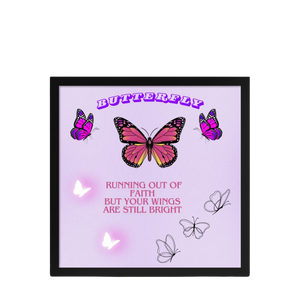 “Butterfly” inspired by Cleo sol-Framed photo paper poster