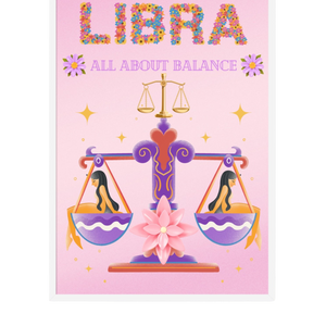 “Libra”Framed photo paper poster