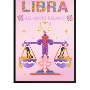 “Libra”Framed photo paper poster