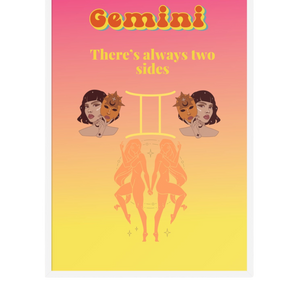 “Gemini”Framed photo paper poster